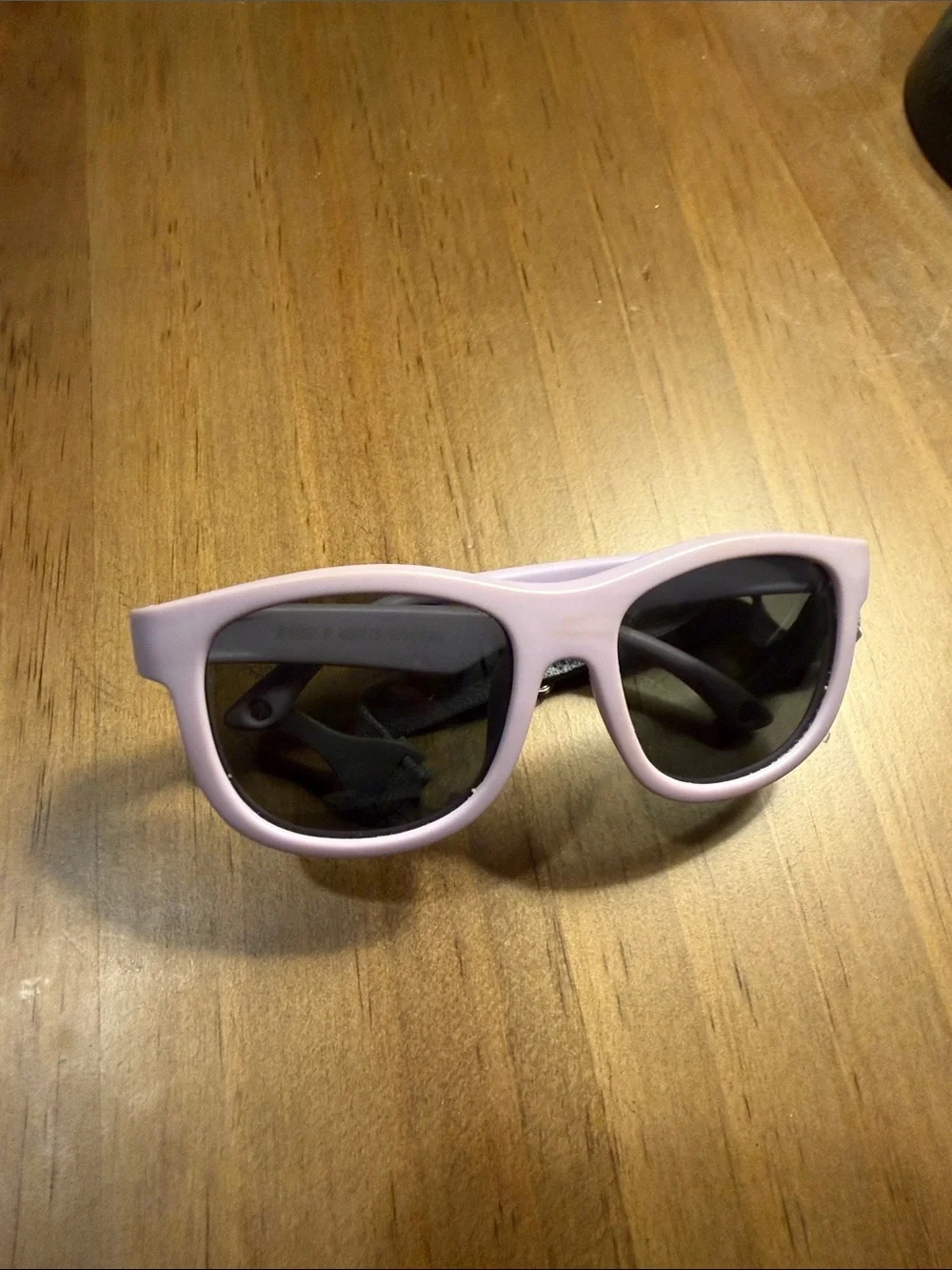 Lavender/Light Purple Toddler Sunglasses with Gray Strap